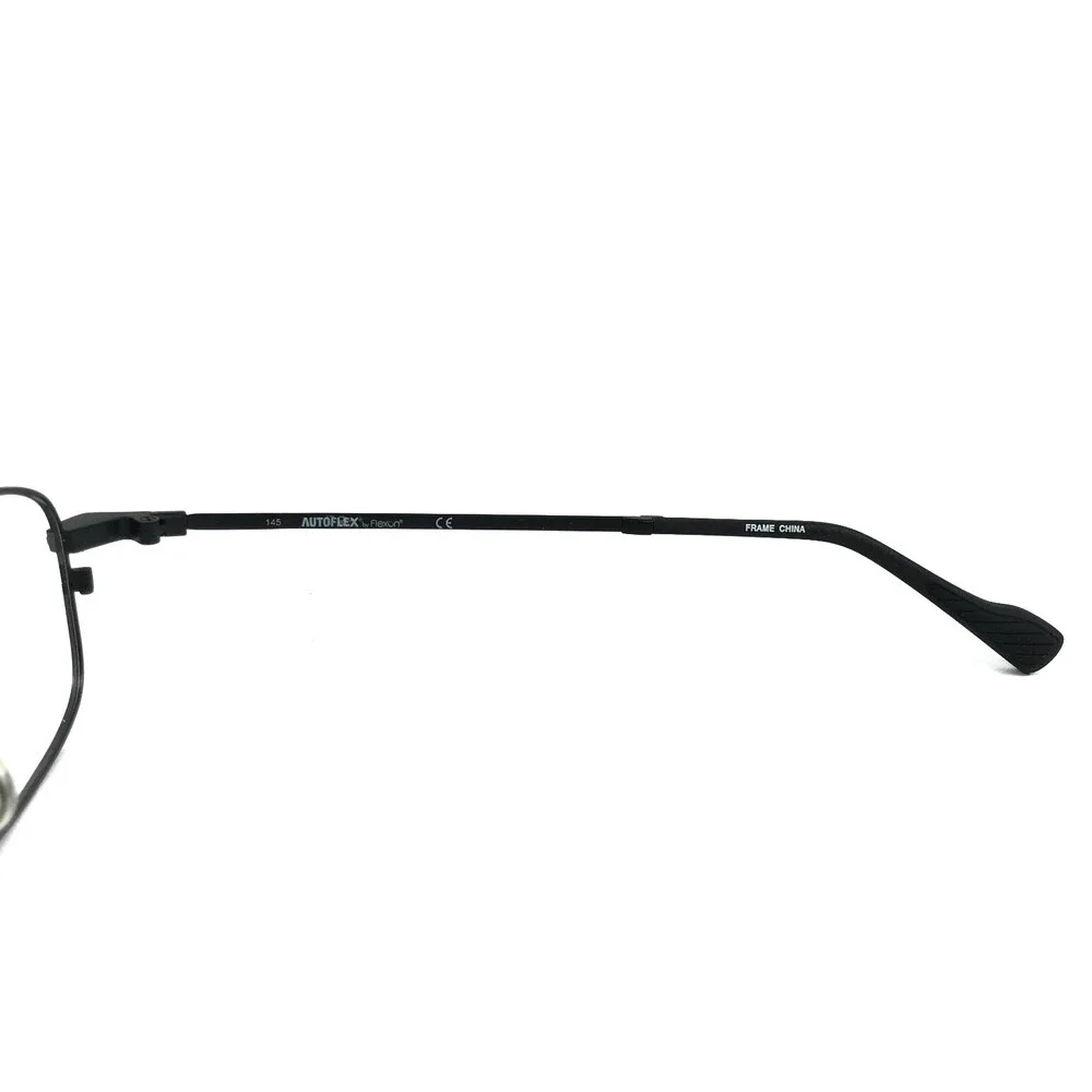 Autoflex by Flexon Eyeglasses Frames 201 MAG 001 Matte Black Wire Rim 55-17-145